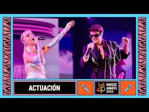 Ana Mena y Abraham Mateo - Quiero decirte | En directo en LOS40 Music Awards 2022