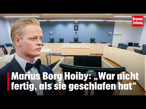 Marius Borg Høiby: "I just wasn't finished when she was asleep" | krone.tv NEWS