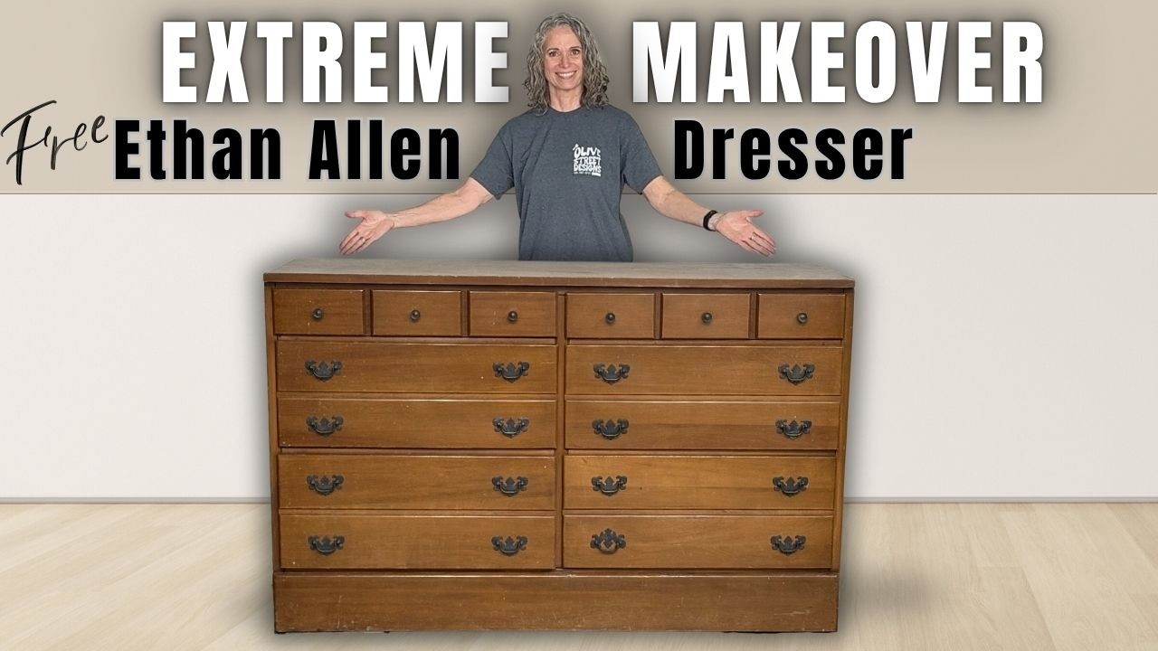 When a FREE Ethan Allen Dresser falls in your lap, you give it a TOTAL makeover!