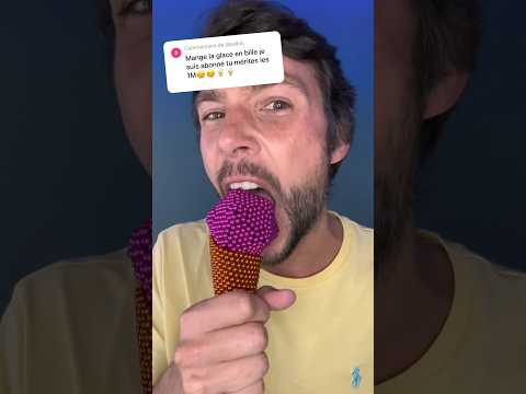Je mange la glace 🍦 en billes aimantées 😮🥶
