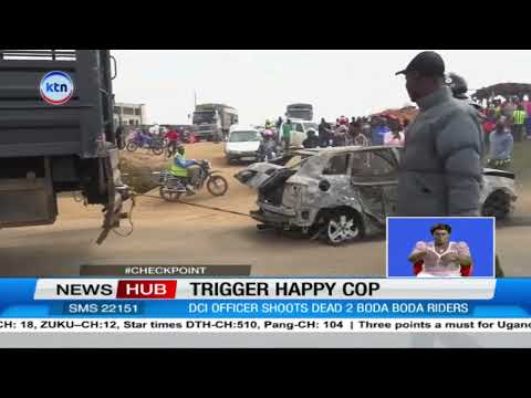 DCI officer murders two bodaboda riders in Makongeni after road accident involving officer's car