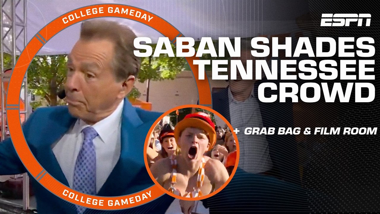 Nick Saban FAKES OUT the Tennessee crowd and the crowd didn't like this one 😅🤣 | College GameDay