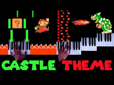 Super Mario Bros. (NES) - Castle Theme - Piano|Synthesia