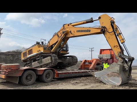 Loading And Transporting The Liebherr 964 Excavator - Sotiriadis/Labrianidis Mining Works
