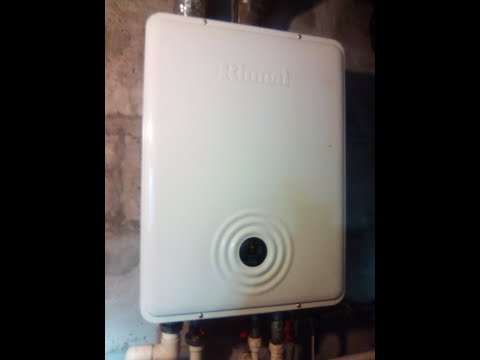 Газовый котел Rinnai RB 257 EMF 29 1 кВт  Текущее обслуживание  Продувка от сажи