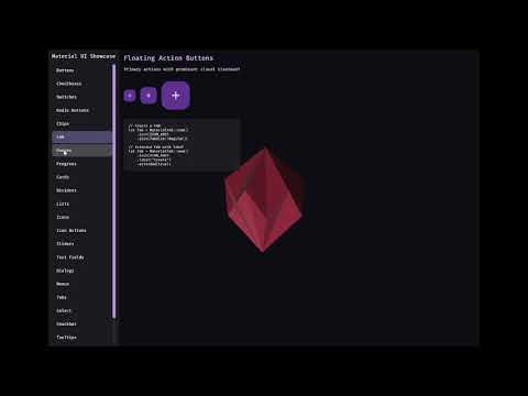 Bevy Material UI demo video