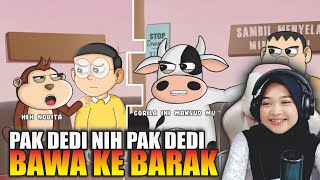 Download lagu PAK DEDI NIH PAK DEDI MASUKIN BARAK !! - Maya Nadia Reaction Animasi Podtoon mp3