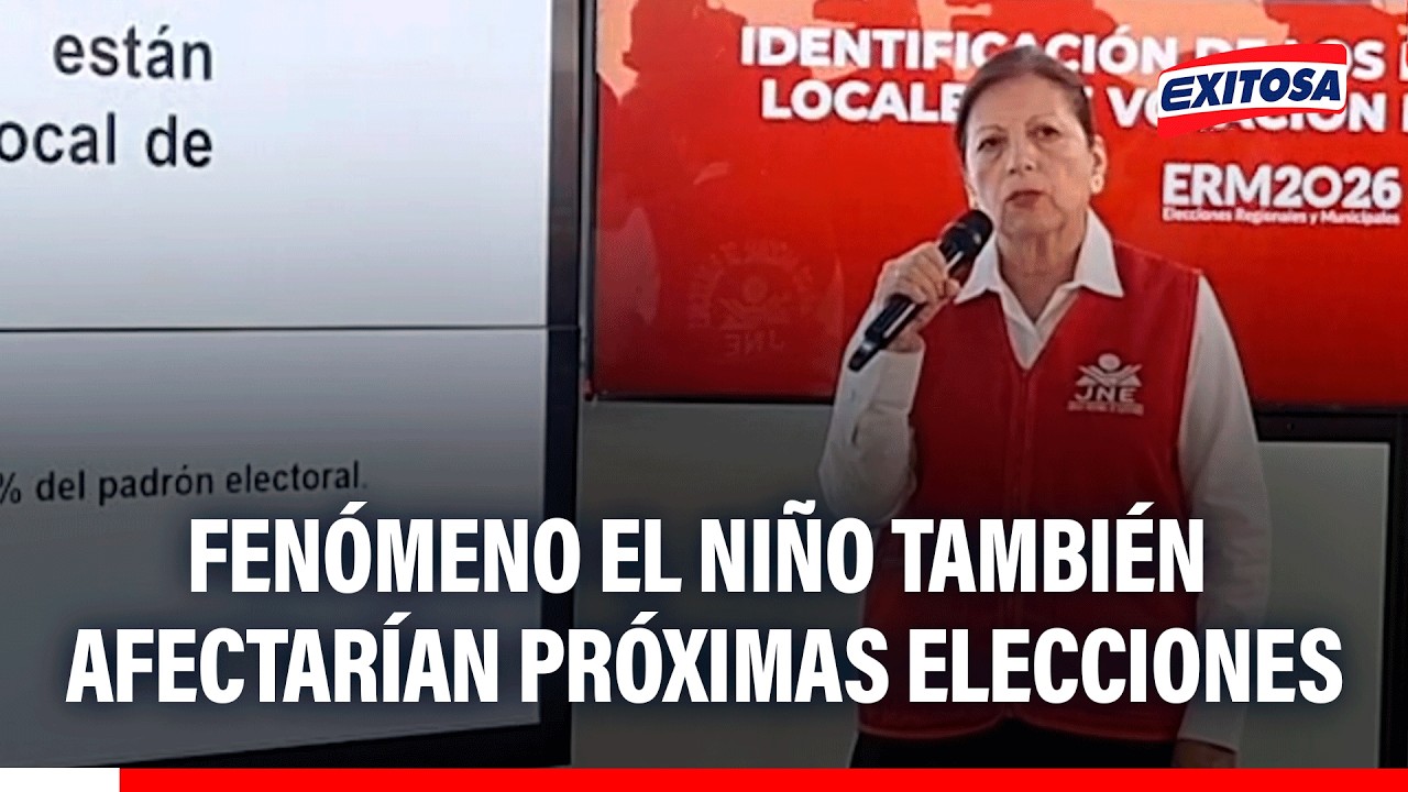 🔴🔵 Fenómeno El Niño también afectarían próximas elecciones