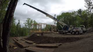 Timberframe Raising in Wakefield QC