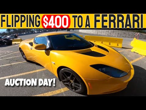WE FOUND A NEW DEALER AUCTION! Flipping $400 to a Ferrari (Part 35)