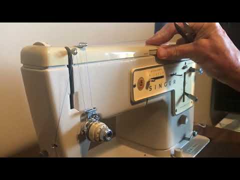 Singer Stylist 457 sewing demo