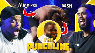 Chunkz &amp; Darkest Man Watch Bash TAP OUT against MMA Pro! | The Punchline