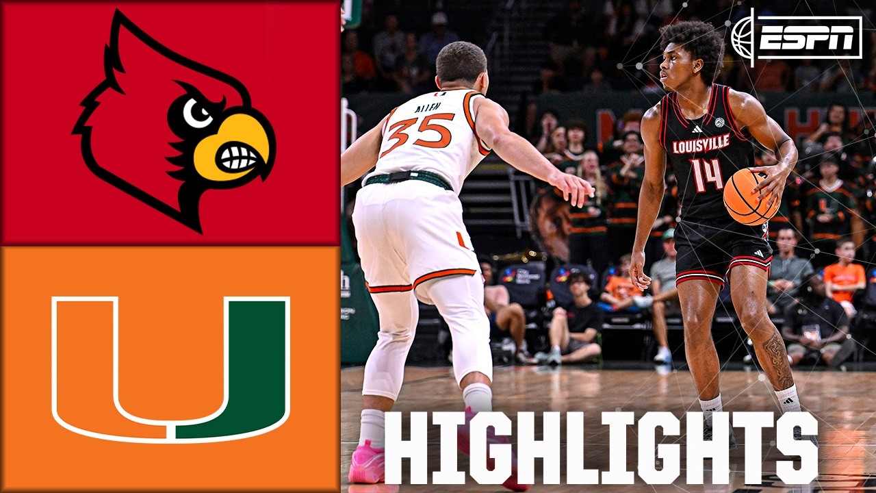Louisville Cardinals vs. Miami Hurricanes | Full Game Highlights | ESPN Game Highlights