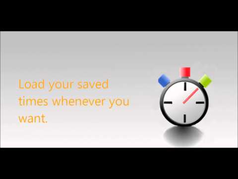 stopwatch with lap times Video