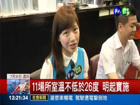 餐廳旅館.美容院 室溫禁低於26度