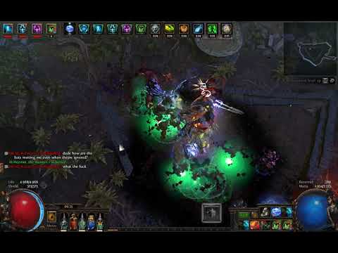Stone Golem Golemancer build 3.9 Path of Exile - Hunter fight lvl 8