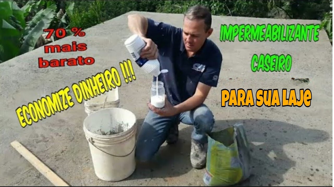 Impermeabilizante caseiro com argamassa, economize até 70%