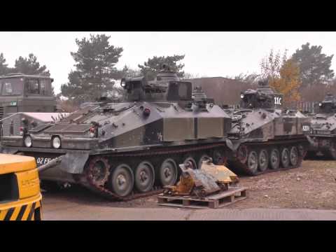 Witham Specialist Vehicles CVRT FV120 MCT Spartans 28th Nov 2013