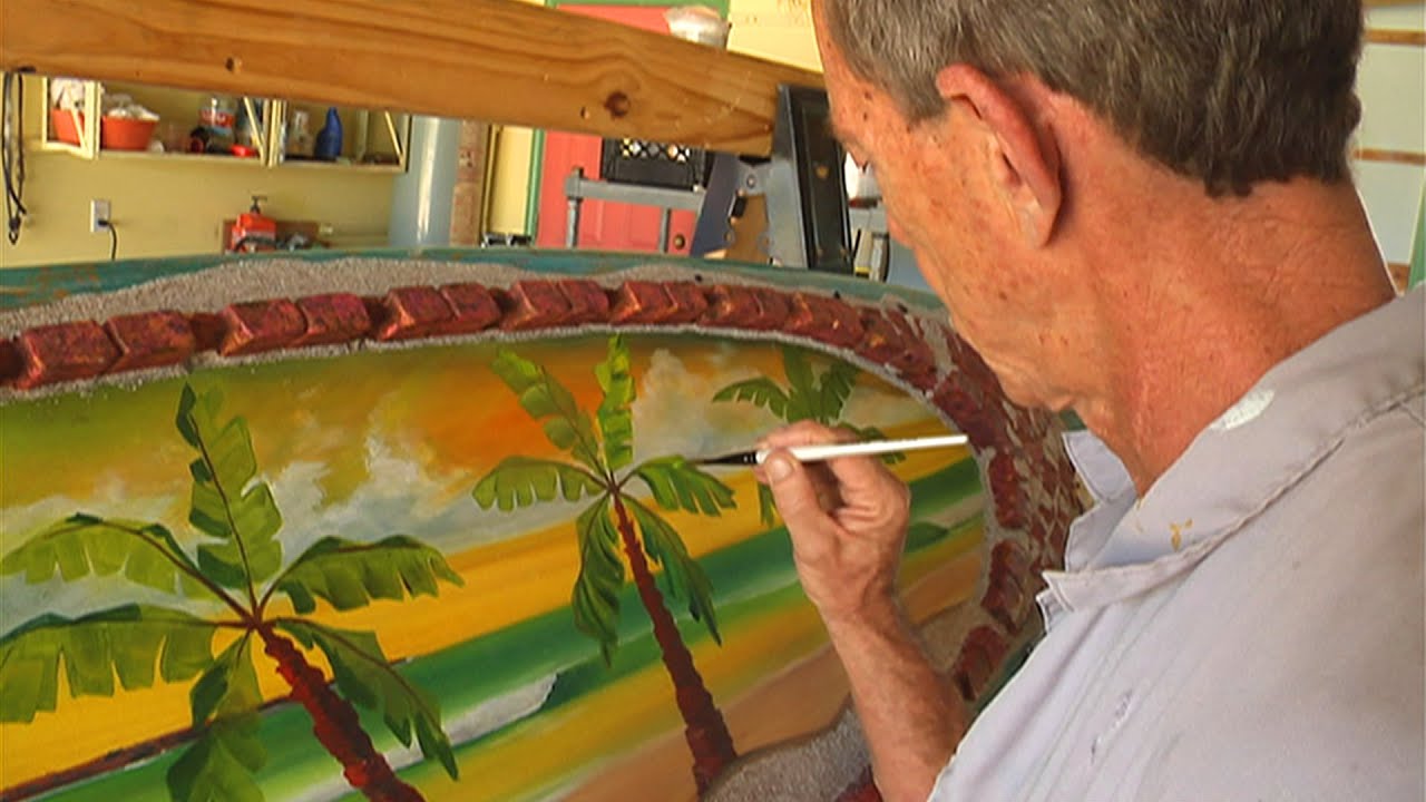 Surfboard Art (Texas Country Reporter)