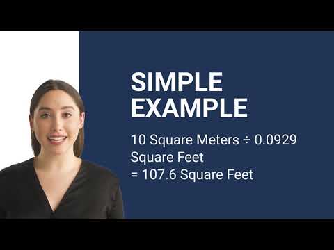 Convert from Square Meters to Square Feet