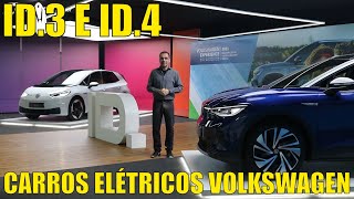 Os carros elétricos da Volkswagen - ID.3 e ID.4
