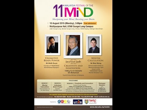 Dialogue with Tun Dr Mahathir at 11th Mind Festival