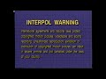 FBI Warning Interpol Warning Screen