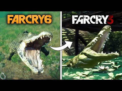 Far Cry 6 vs Far Cry 3 - Crocodile Attack Comparison