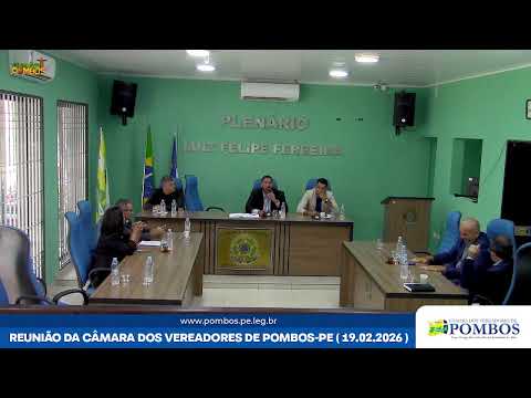 REUNIÃO -  CÂMARA DOS VEREADORES DE POMBOS-PE ( 12.02.2026)