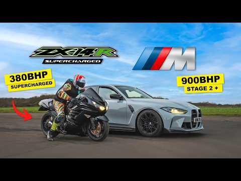 THE ZX-14R SUPER NINJA TAKES ON 900BHP BMW M3