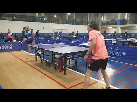 SDA Veteranos 270523 FELIX ROSADO vs JAVIER ORELOGIO Tenis de Mesa Fuengirola MALAGA