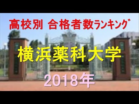 栄養学科 横浜薬科大学 高校別合格者数ランキング 2018年【グラフでわかる】