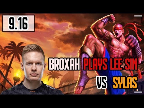 BROXAH PLAYS LEE SIN VS SYLAS | Jungle | Challenger Full Gameplay | League of Legends 9.16