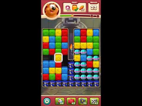 Toon Blast Level 2843 - NO BOOSTERS 🐻🐺🐱 | SKILLGAMING ✔️