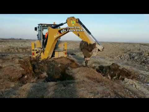 Deșeuri de animale descoperite îngropate pe un teren din localitatea Smârdan-Tulcea