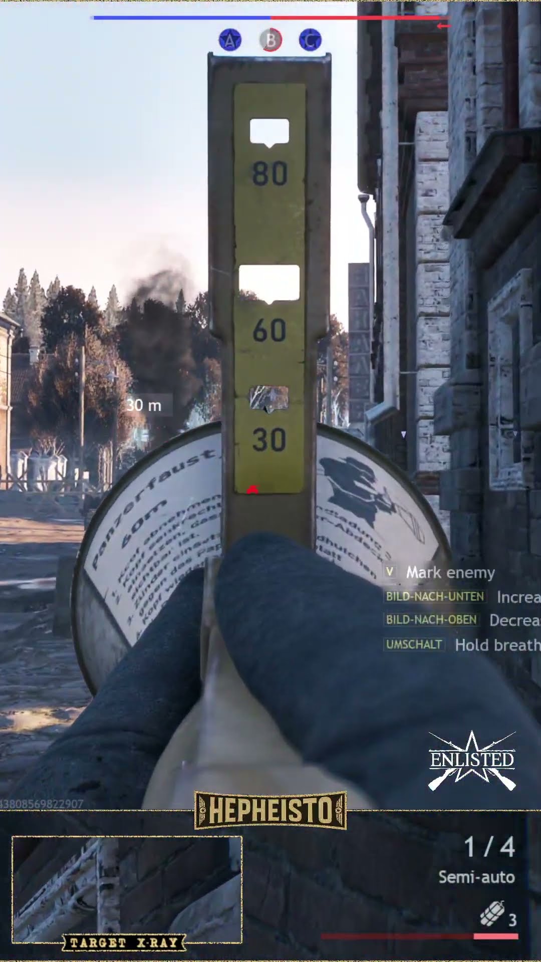 Anti Tank Gunner eliminates Panzer IV J with Panzerfaust 60