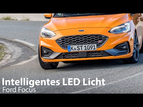 Ford Focus: adaptives Intelligentes LED-Scheinwerfer System Test [4K] - Autophorie