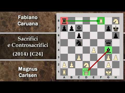 Partite Commentate di Scacchi 115 - Carlsen vs Caruana - Sacrifici e Controsacrifici - 2014 [C24]