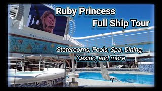 Full Tour of Ruby Princess | Cruise Ship Docked in San Francisco #princesscruiseship #cruiselife 