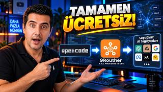 Kod Yazabilen Yapay Zekâ Artık Ücretsiz! 😱 OpenCode + 9Router