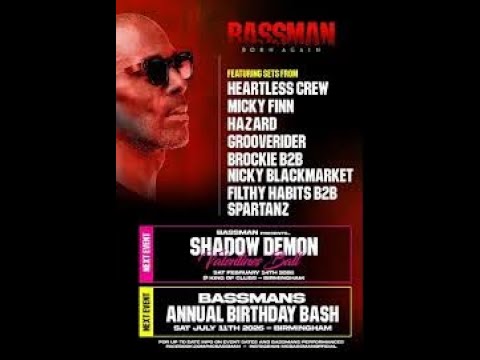 Bassman Born Again Bash 2025 - Micky Finn & Bassman and Shabba