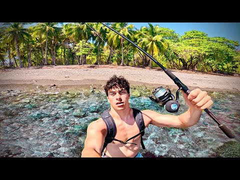 24h nur ESSEN, was ich FANGE - Solo Survival 🔥🐟