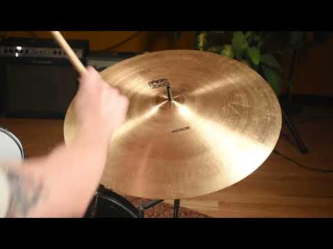 20" Paiste 1977 Black Label 2002 Medium Crash Ride Cymbal 1996g *Video Demo* image 10