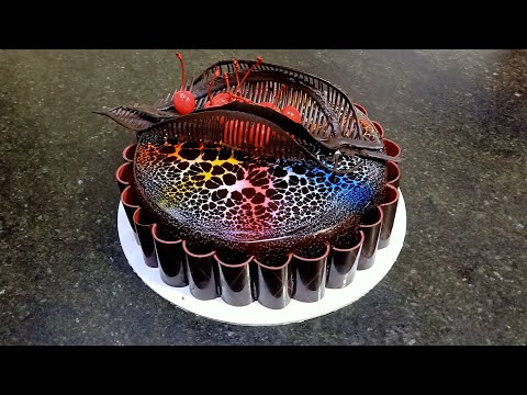 how to make chocolate truffle fancy  design cake
