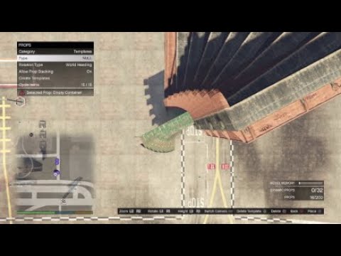 How to build a SPIRAL ON RAMP for wallrides (GTA CREATOR TUTORIAL)