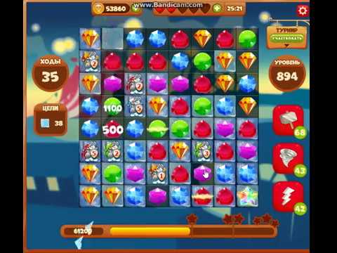 894 уровень в игре Сокровища Пиратов.