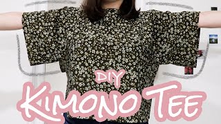 DIY Kimono Sleeve Tee EASY | T-shirt Sewing Tutorial