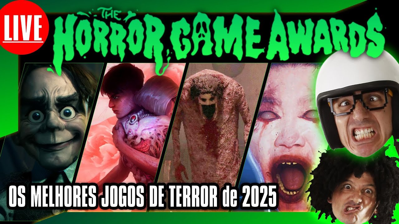 💀☠️ 🎮🚨 AO VIVO 19:30 - OS MELHORES JOGOS DE TERROR de 2025 - The Horror Game Awards #