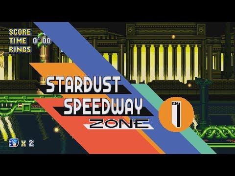 Sonic Mania - Stardust Speedway Zone (All Acts + Boss)