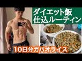 10日分の筋トレ飯仕込みルーティン！【25歳男の本気ダイエットガパオライス】